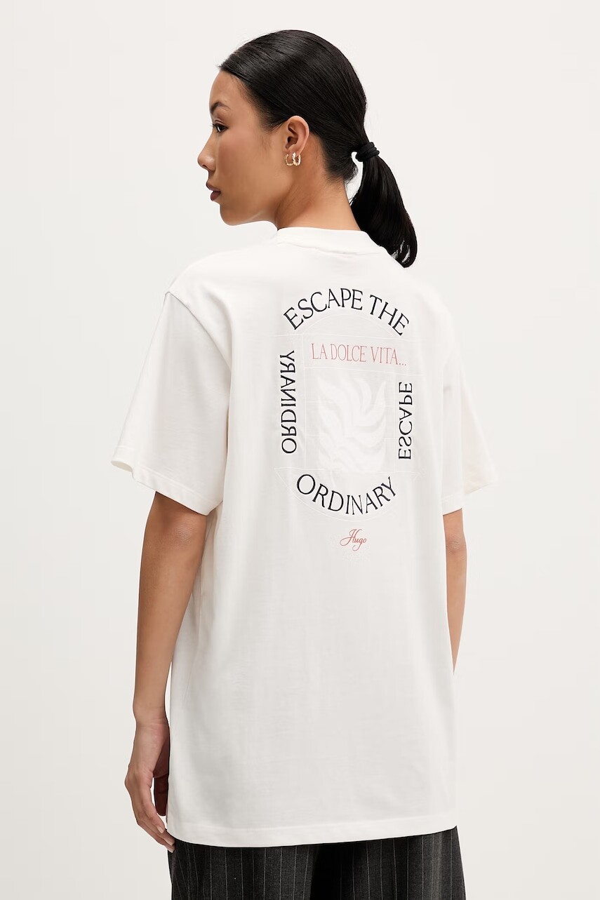HUGO tričko dámske bavlnené Vintage Tee_25