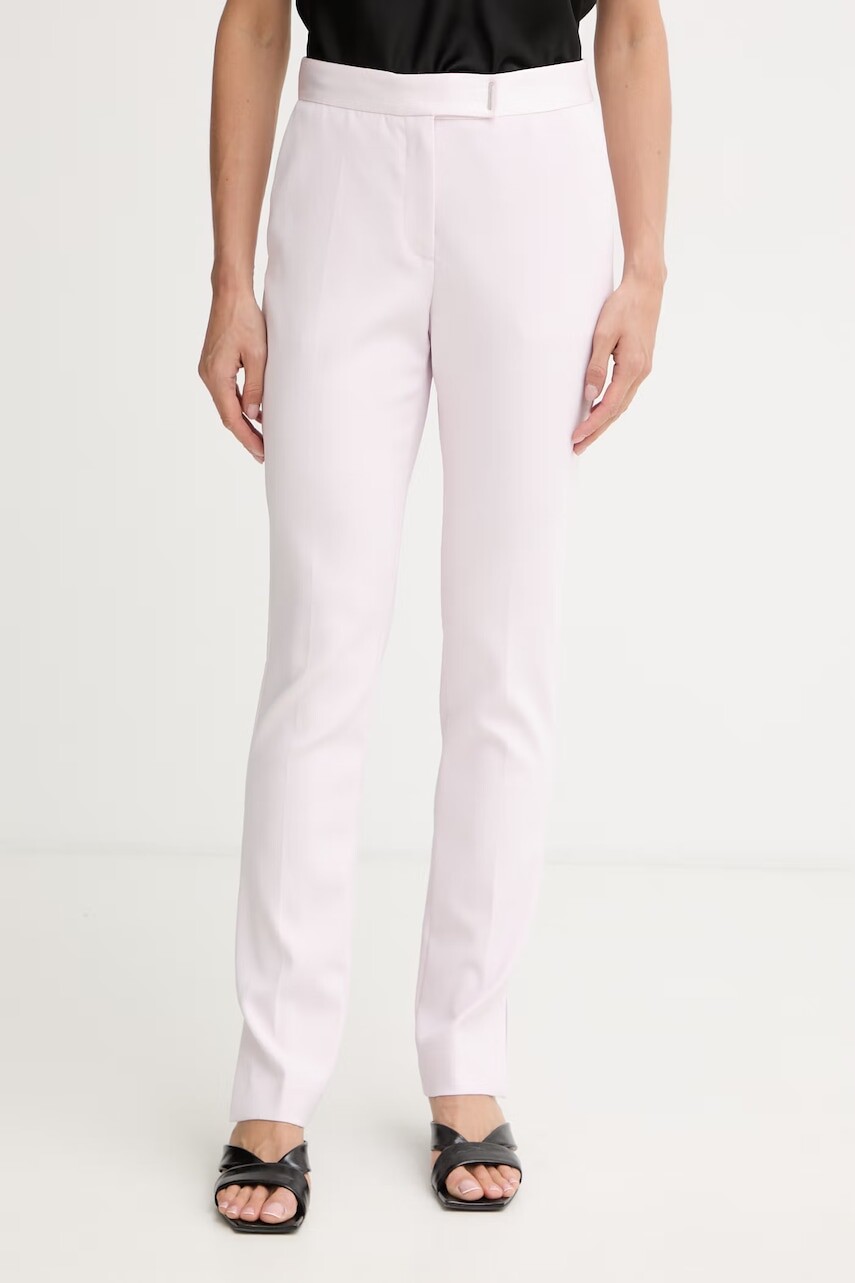 BOSS nohavice slim fit dámske s viskózou Tapria2