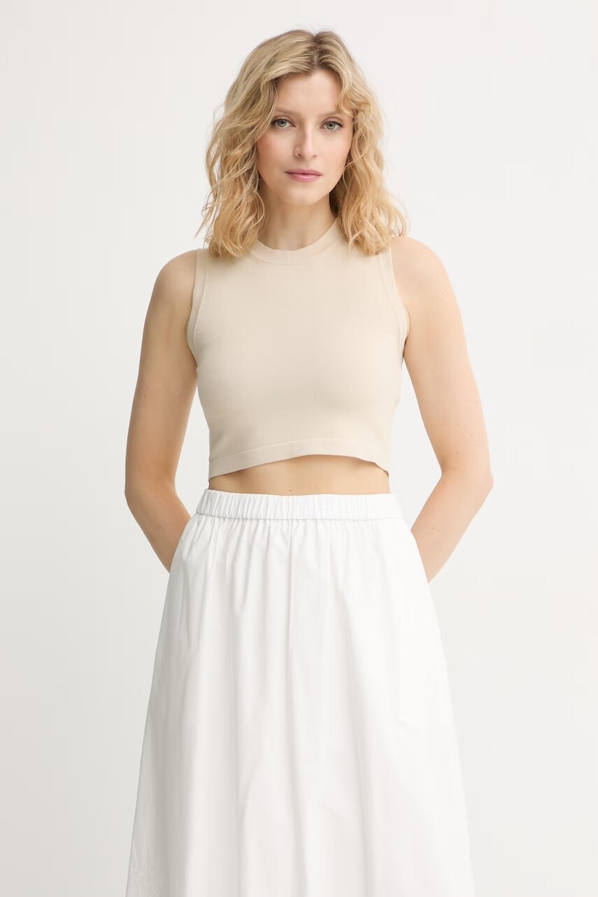 Weekend Max Mara crop top dámsky s viskózou
