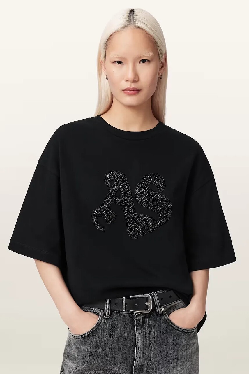 AllSaints oversize tričko dámske bavlnené ICON