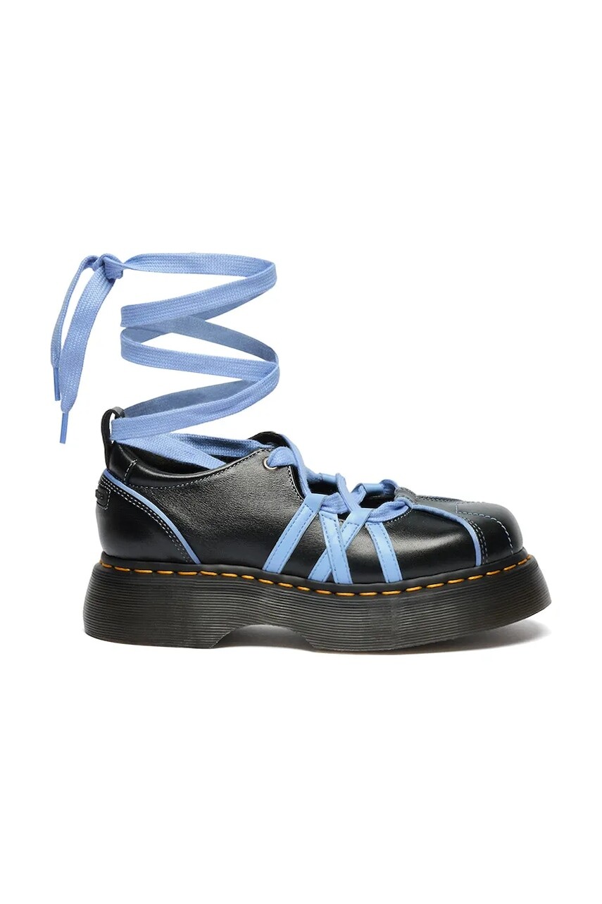 Dr. Martens baleríny kožené Buzz Ballerina Lace Up Shoe