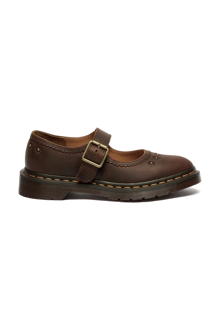 Dr. Martens baleríny kožené Mary Jane Flower
