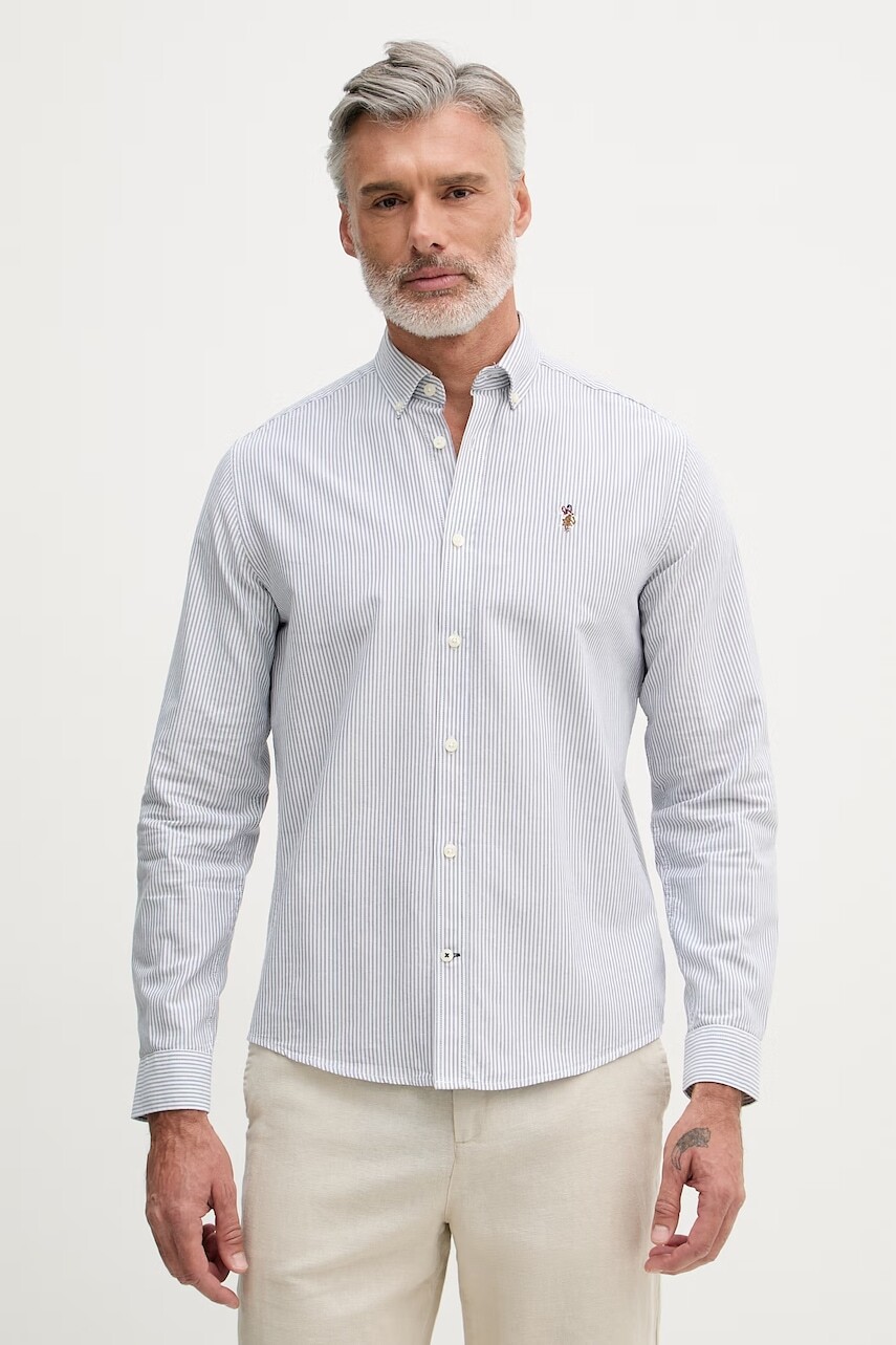 U.S. Polo Assn. košeľa pánska bavlnená Oxford Stripe