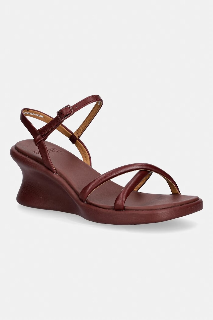 Camper sandále na platforme po celej dĺžke kožené Louise Sandal