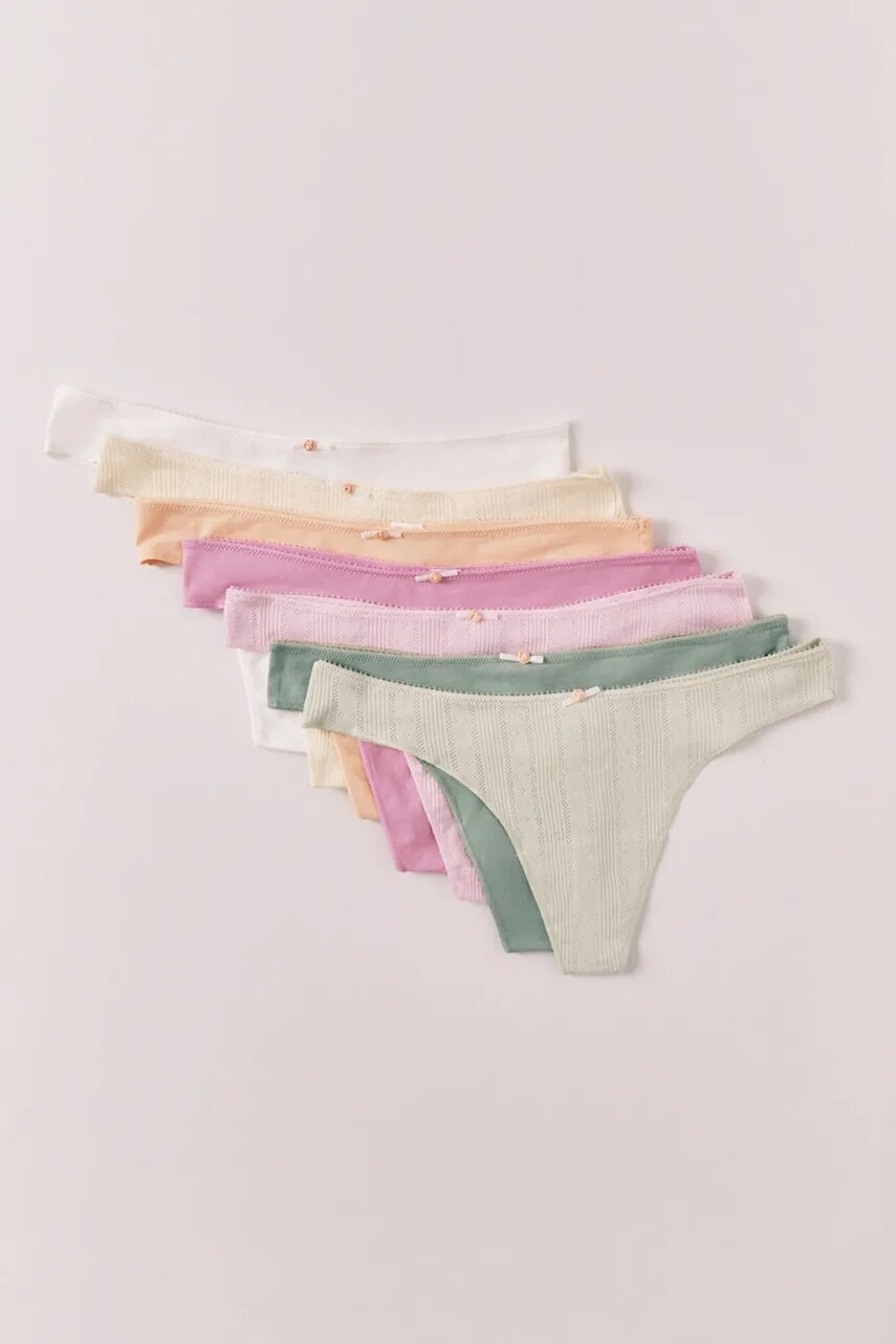 women'secret tangá dámske bavlnené s elastanom 7-pak