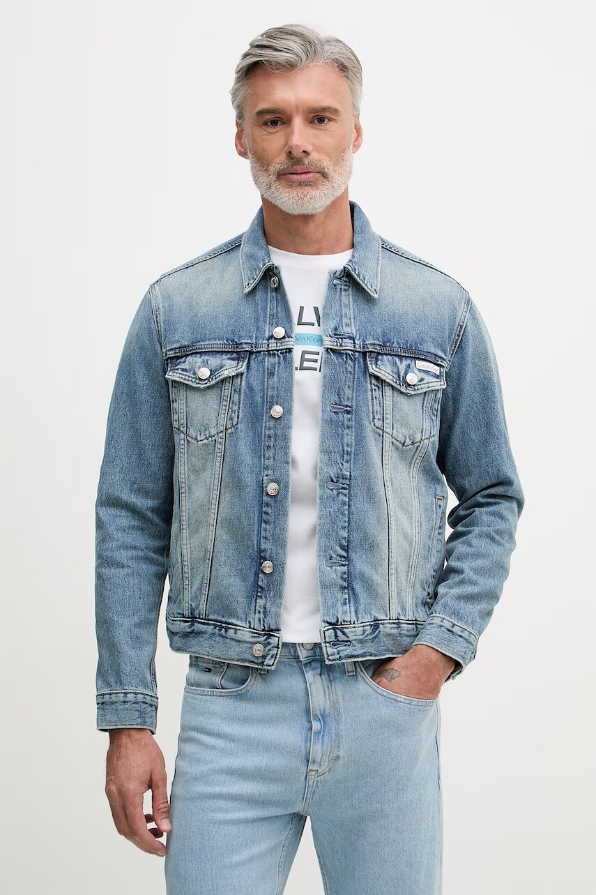 Calvin Klein Jeans džínsová bunda pánska rifľová