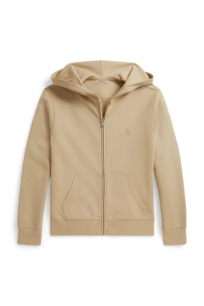 Polo Ralph Lauren mikina na zips s kapucňou detská s bavlnou