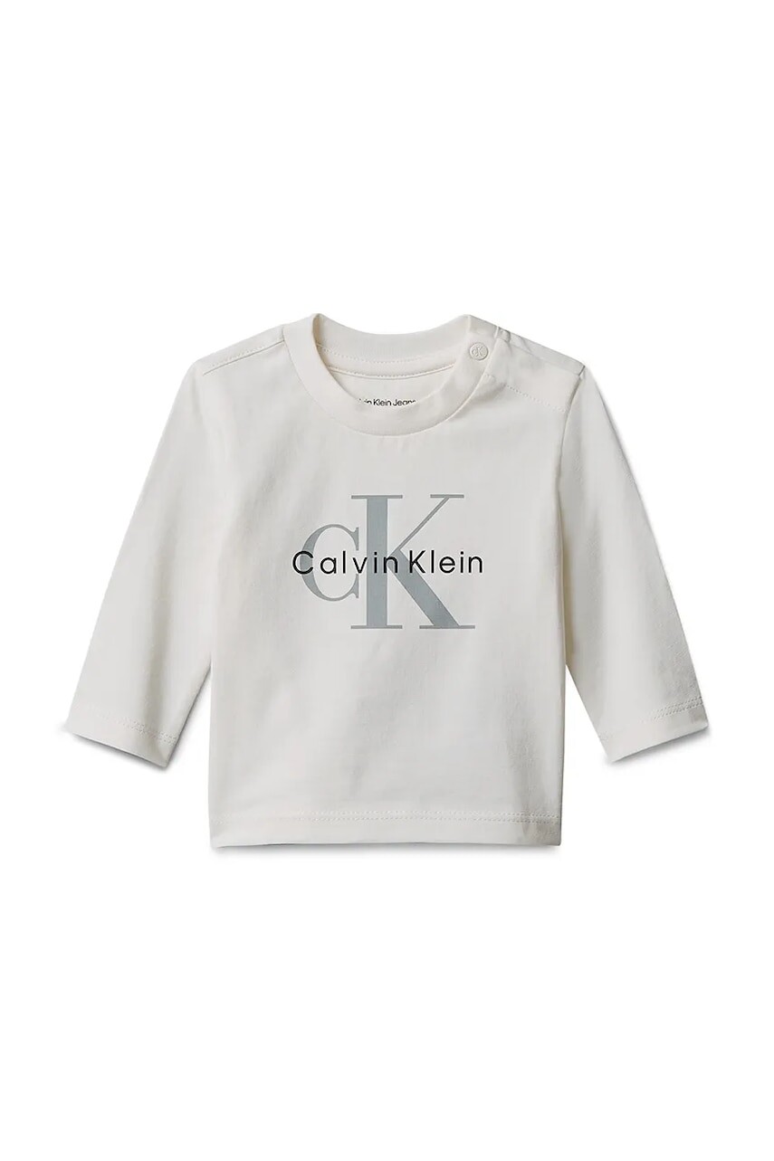Calvin Klein Jeans tričko s dlhým rukávom detské s bavlnou