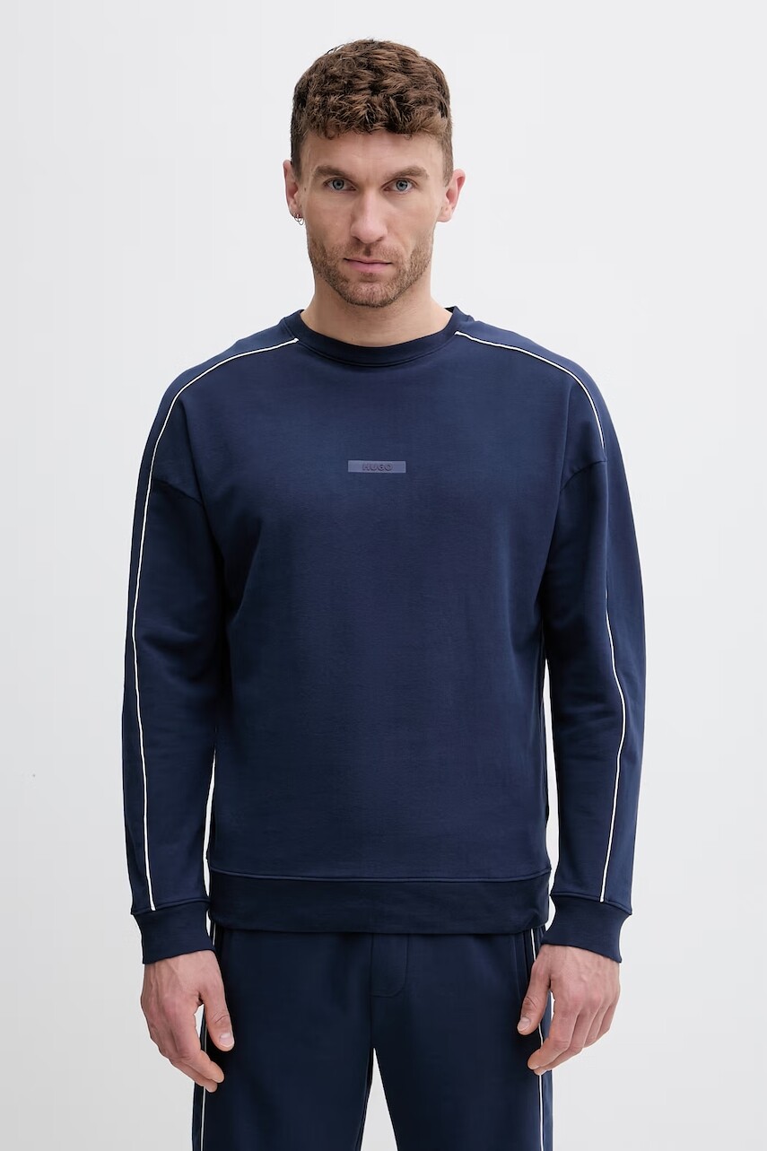 HUGO mikina pánska bavlnená s elastanom PALO SWEATSHIRT