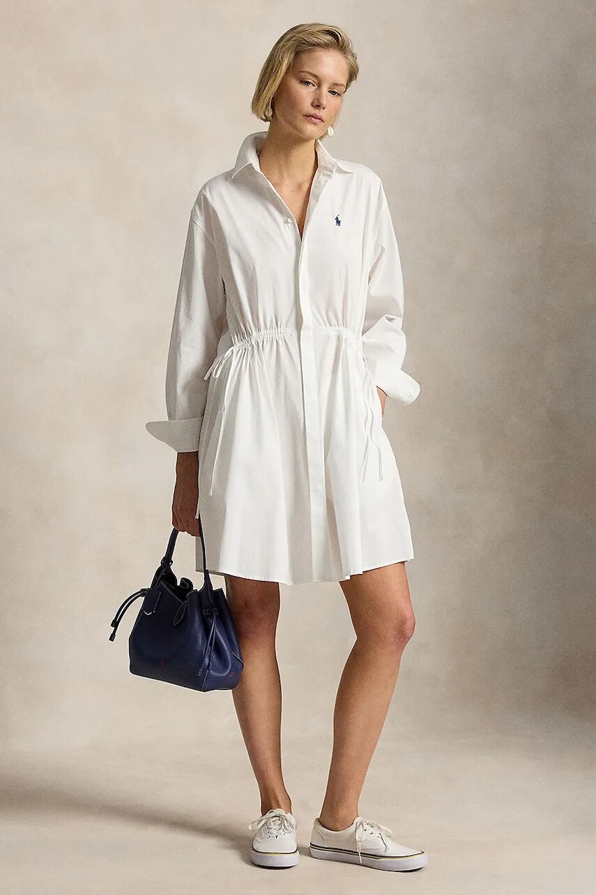 Polo Ralph Lauren košeľové šaty bavlnené MW CTN PW-WVN-DRESSES
