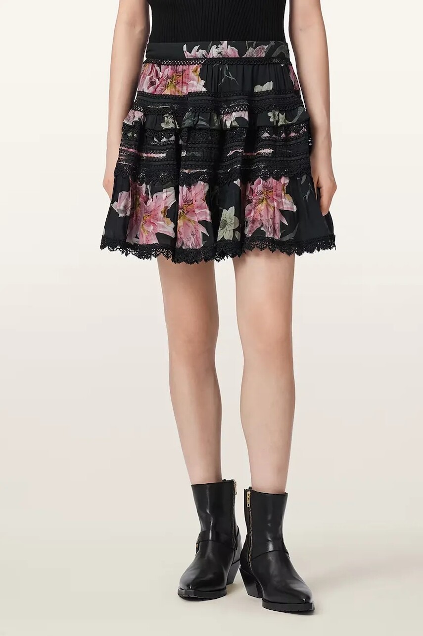 AllSaints sukňa z modalu ZORA