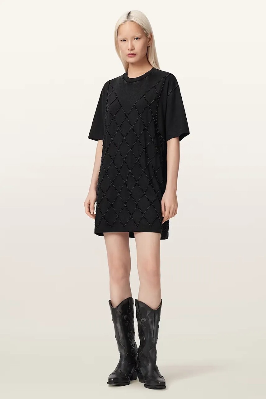AllSaints oversize šaty bavlnené DARCY