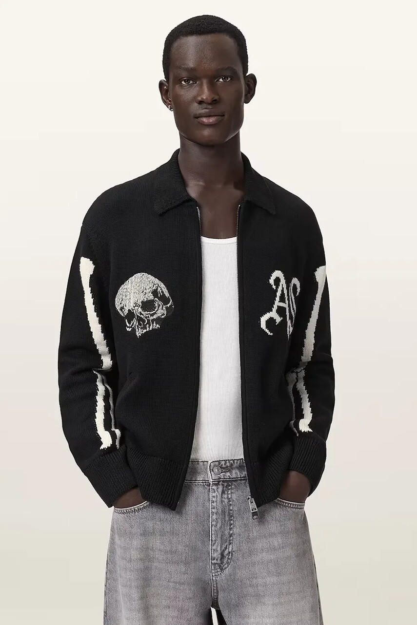 AllSaints kardigán pánsky bavlnený ADRIAN