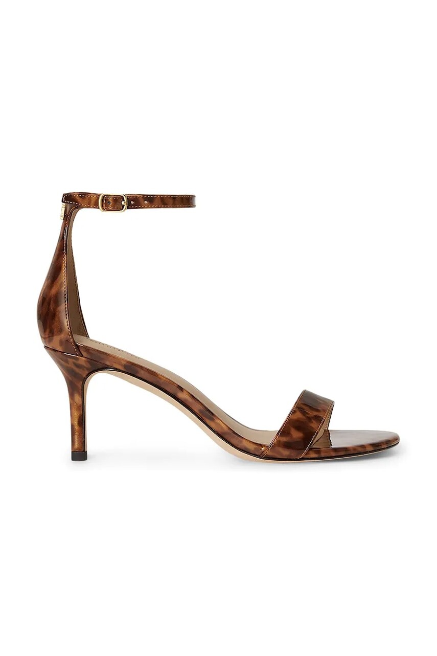 Lauren Ralph Lauren sandále na ihličkovom podpätku kožené Allie Mid