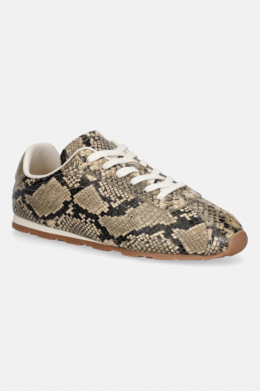Tommy Hilfiger BELLA SNEAKER SNAKE tenisky dámske kožené