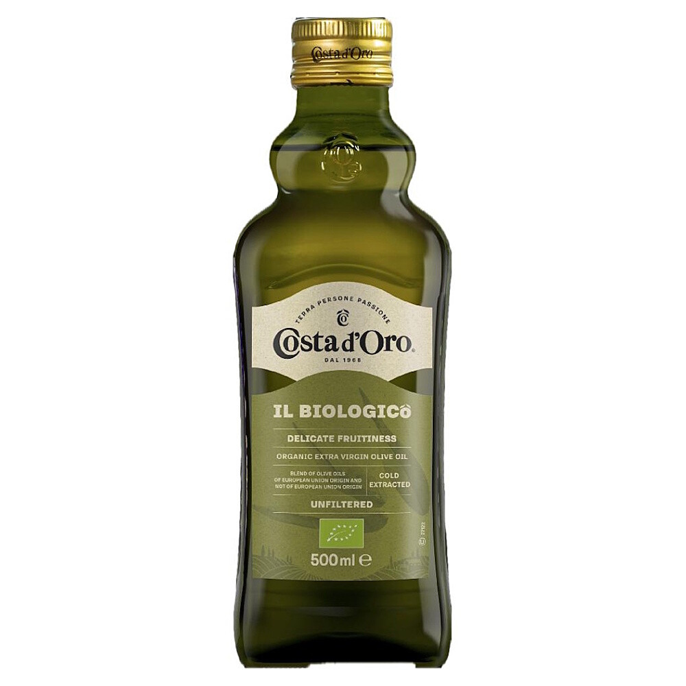COSTA D’ORO Evoo biologicko nefiltrovaný olivový olej 500 ml