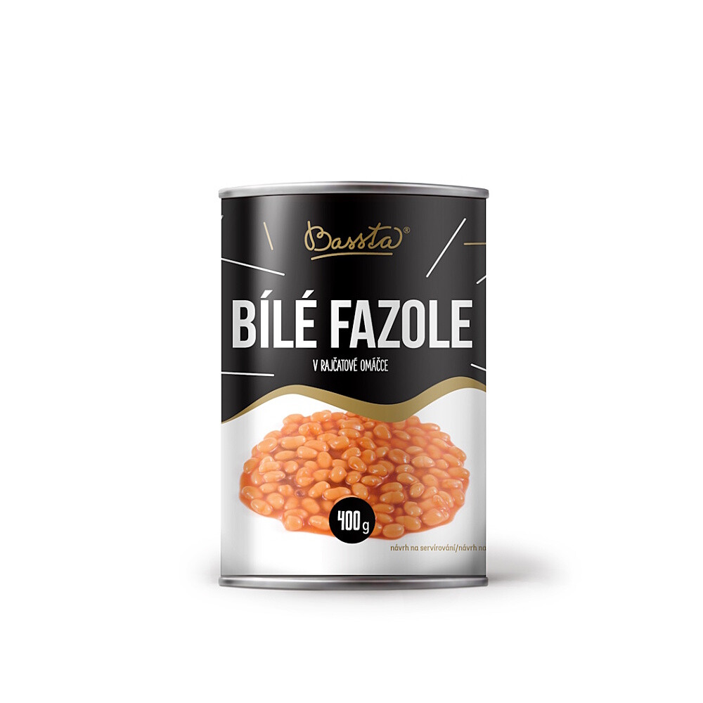 BASSTA Biela fazuľa v paradajkovej omáčke 400 g