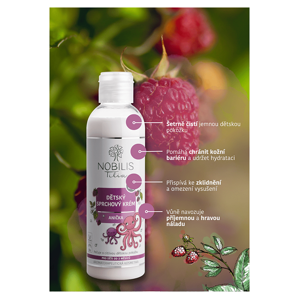NOBILIS TILIA Detský sprchovací krém Anička 200 ml