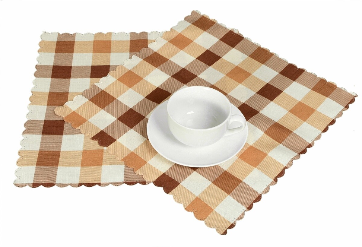 Obrus s nešpinivou úpravou - Kocka - zelená pr.120 cm