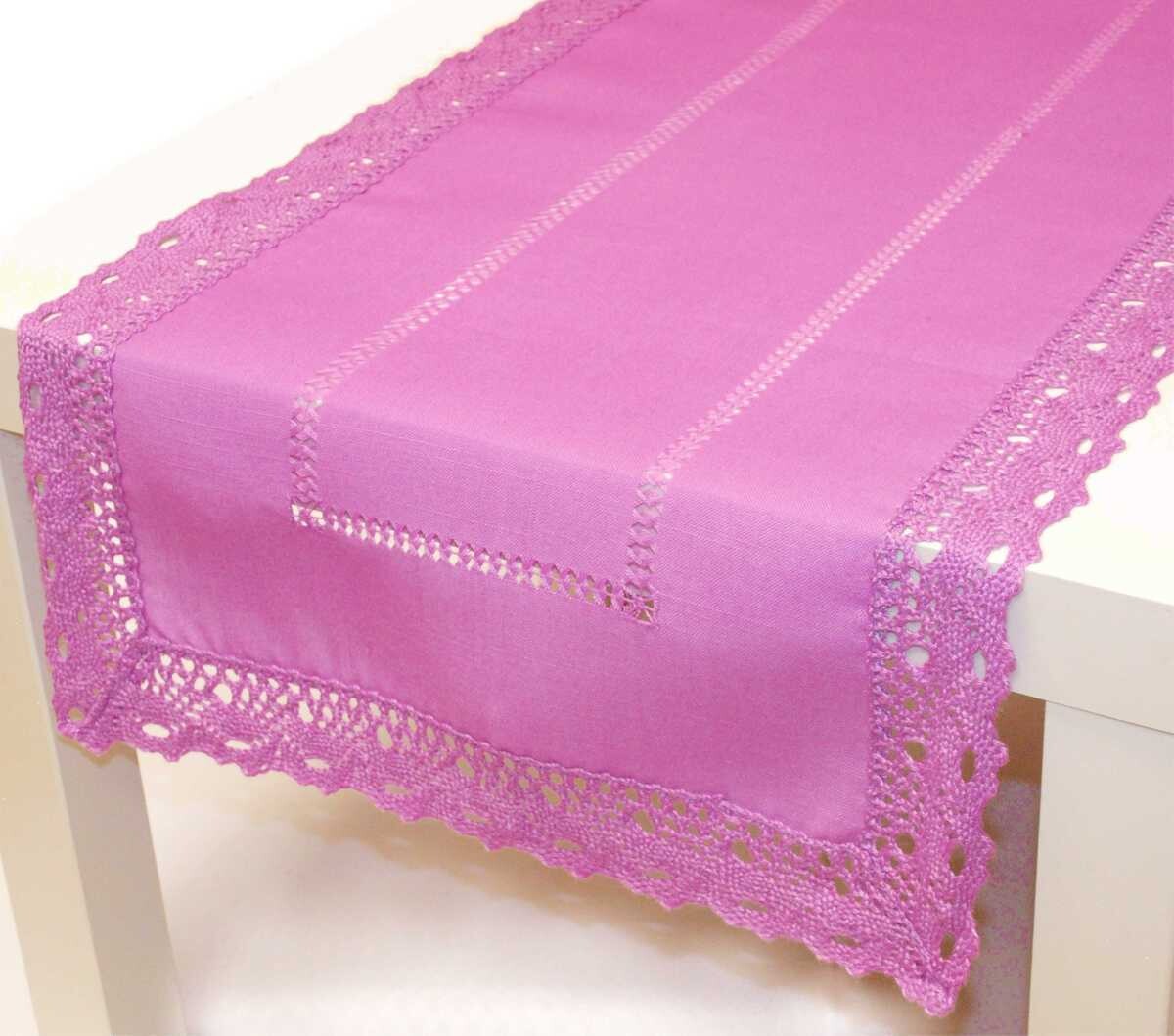 Obrus, Vintage farba, fialový 40 x 90 cm