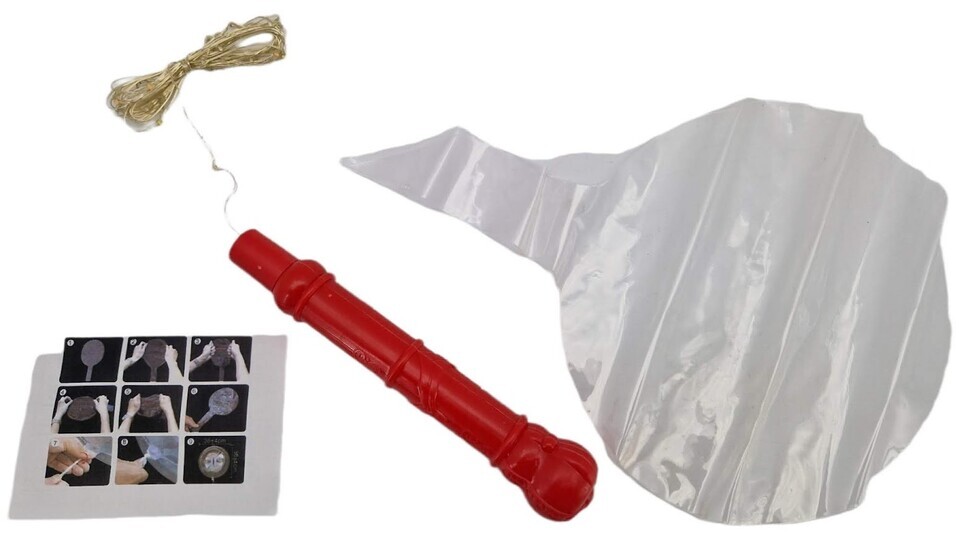 Balón s LED svetielkami a paličkou