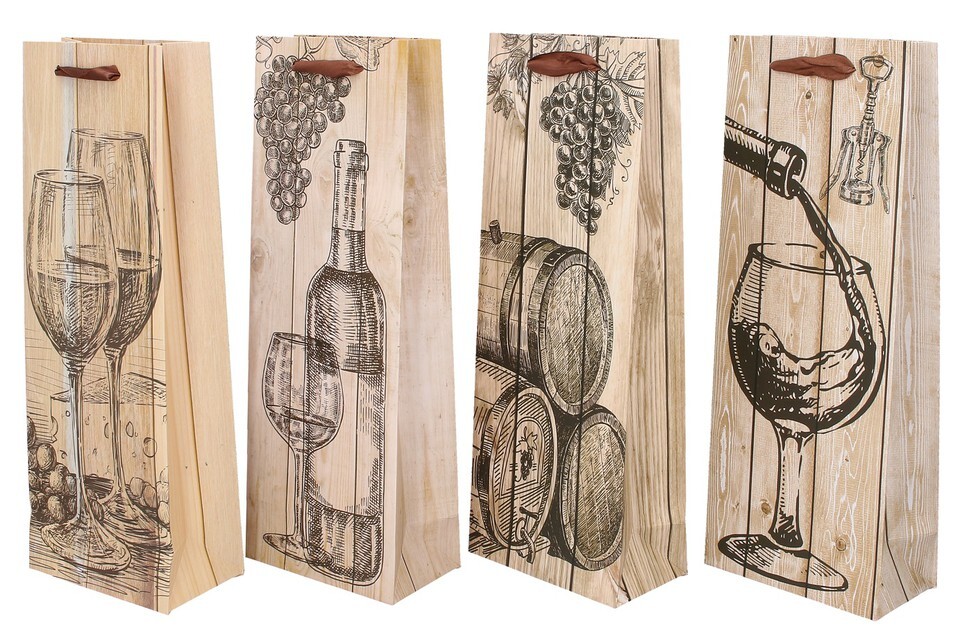Darčeková taška na fľašu 13x36x9cm