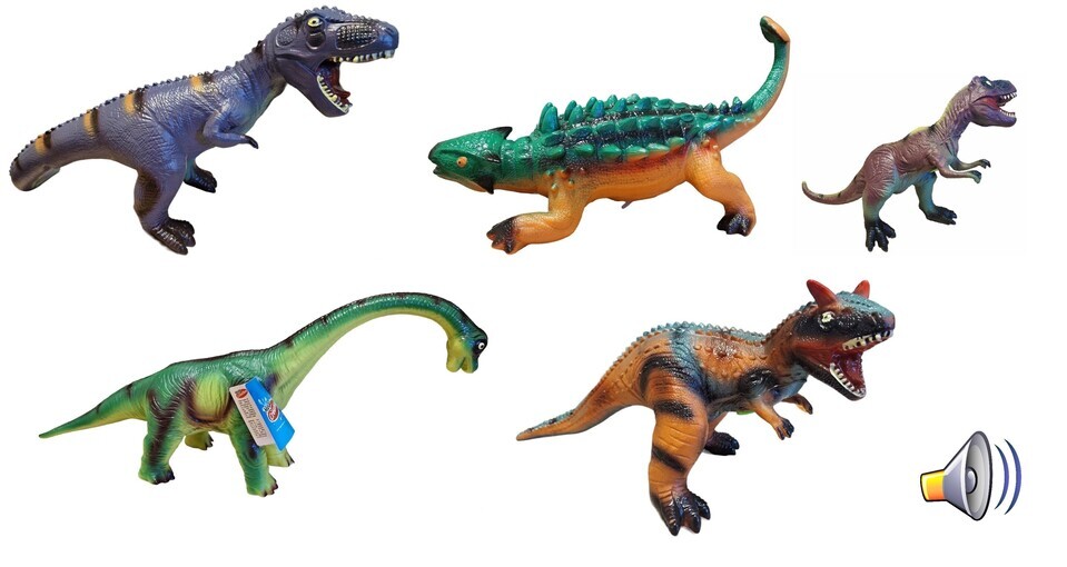 Dinosaurus so zvukom gumový povrch 49cm