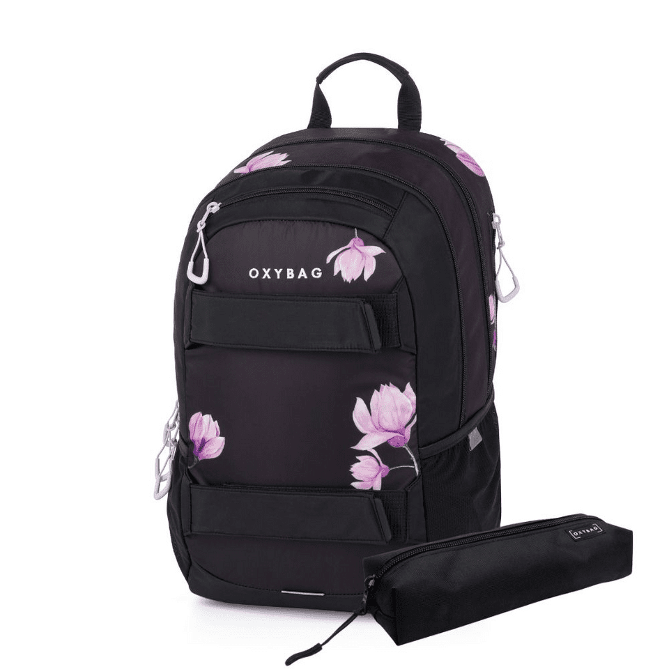 Študentský batoh+etue OXY Sport Flowers