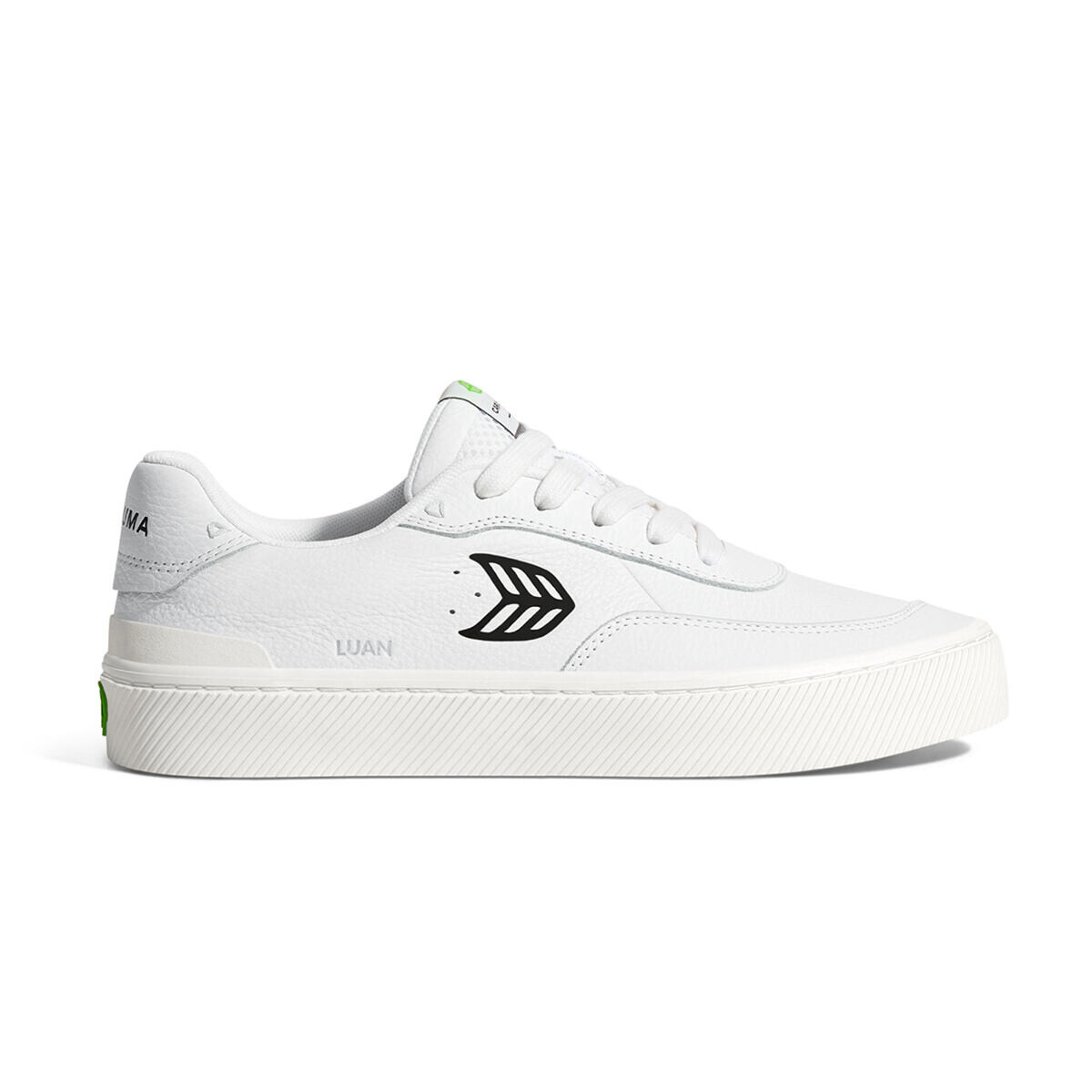 Pánske voľnočasové topánky Cariuma LUAN PRO White Premium Leather Black Logo Sneaker