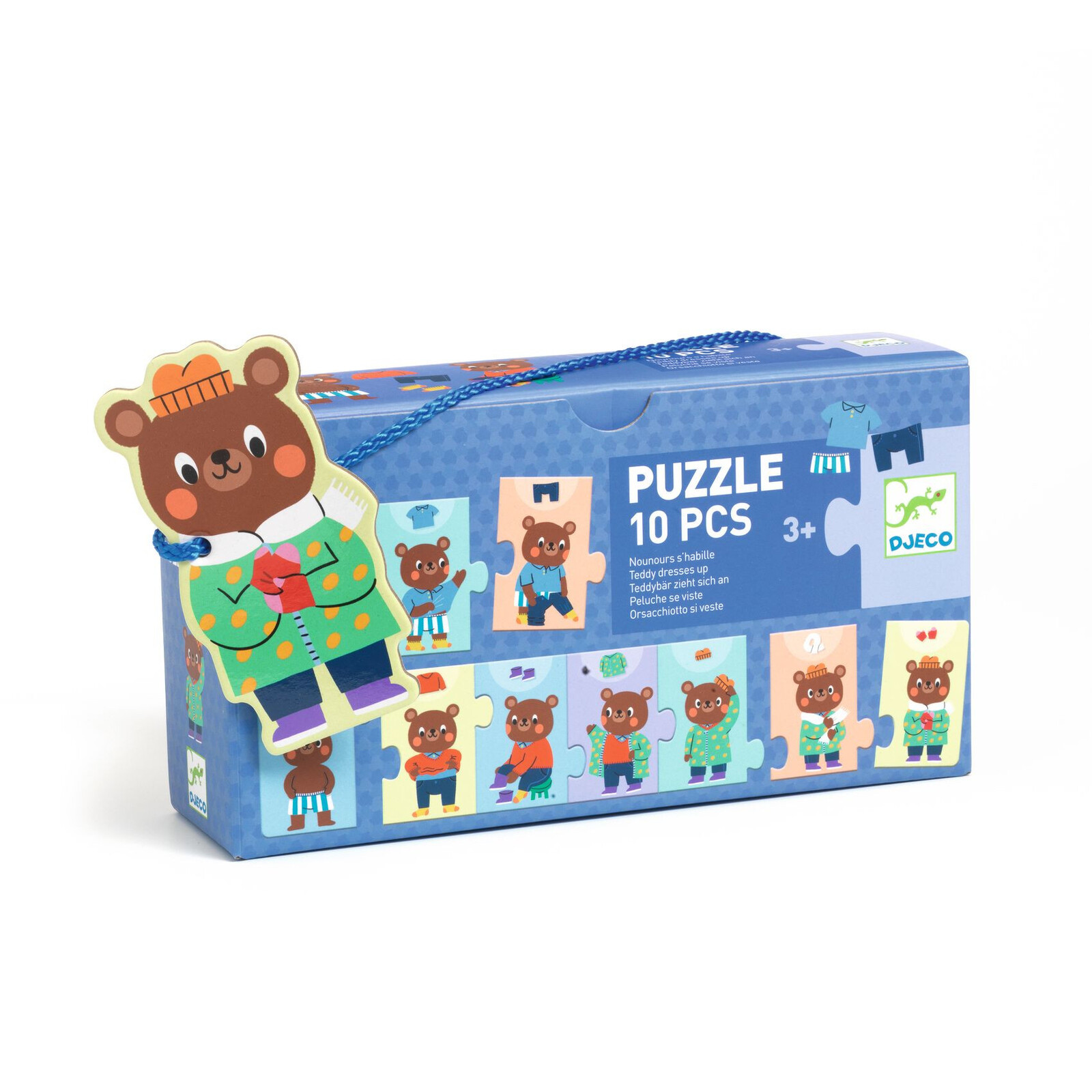 Puzzle – obliekame medvedíka – 10 ks