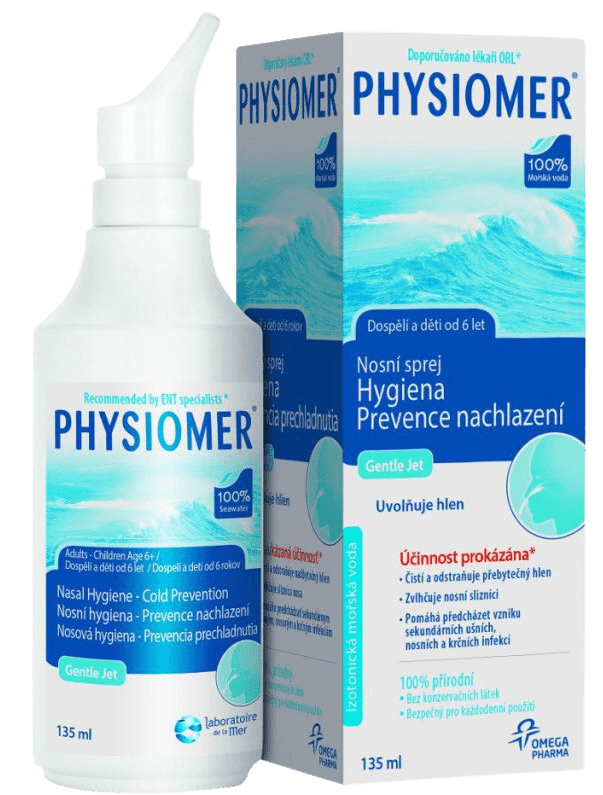 PHYSIOMER Gentle jet nosový sprej izotonický 135 ml