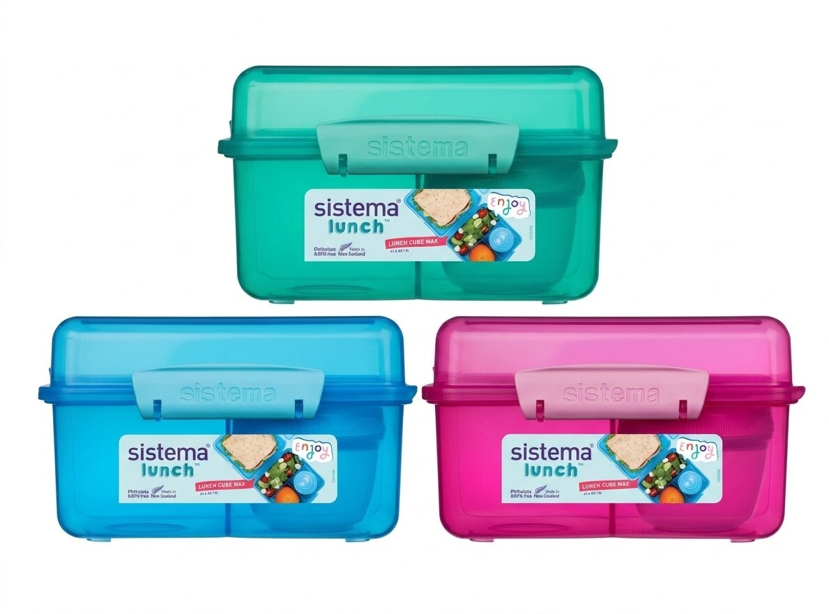 Sistema 3-komorová krabička s nádobou na jogurt 2 l Mix