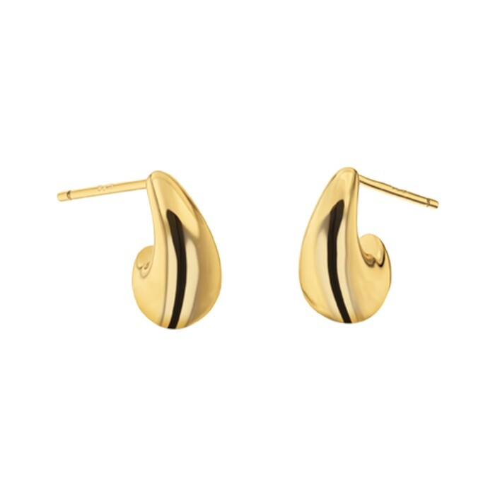 Calvin Klein Luxusné pozlátené náušnice Teardrop 35000710