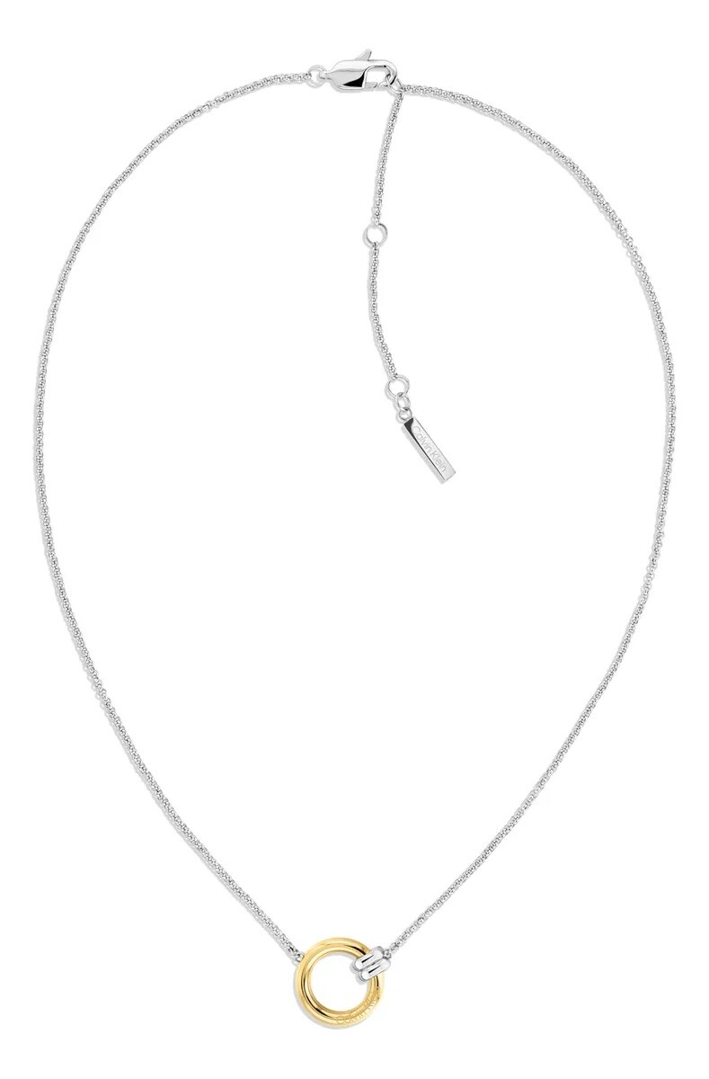 Calvin Klein Očarujúce bicolor náhrdelník Duality 35000925