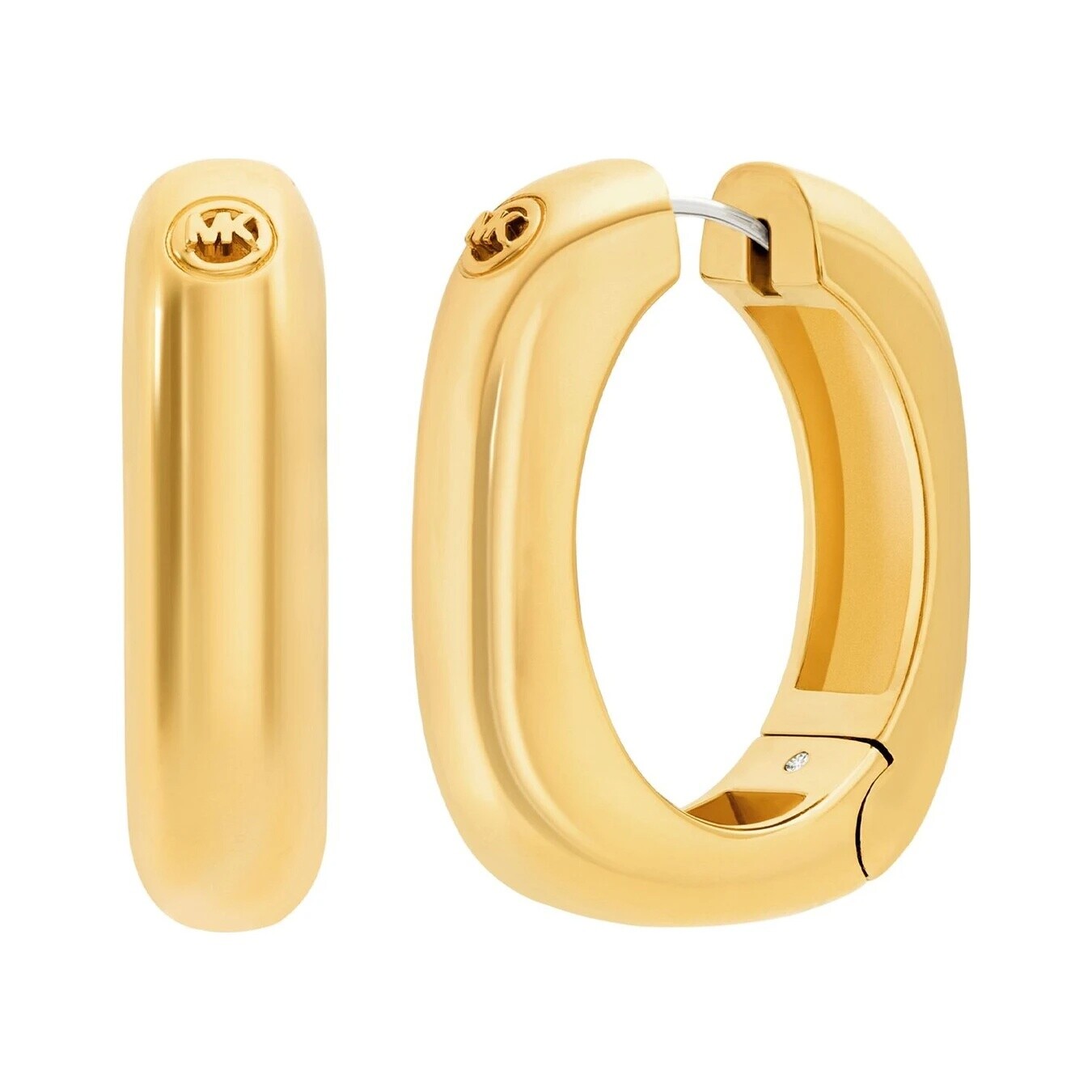 Michael Kors Pozlátené oválne náušnice Premium MKJ8603710