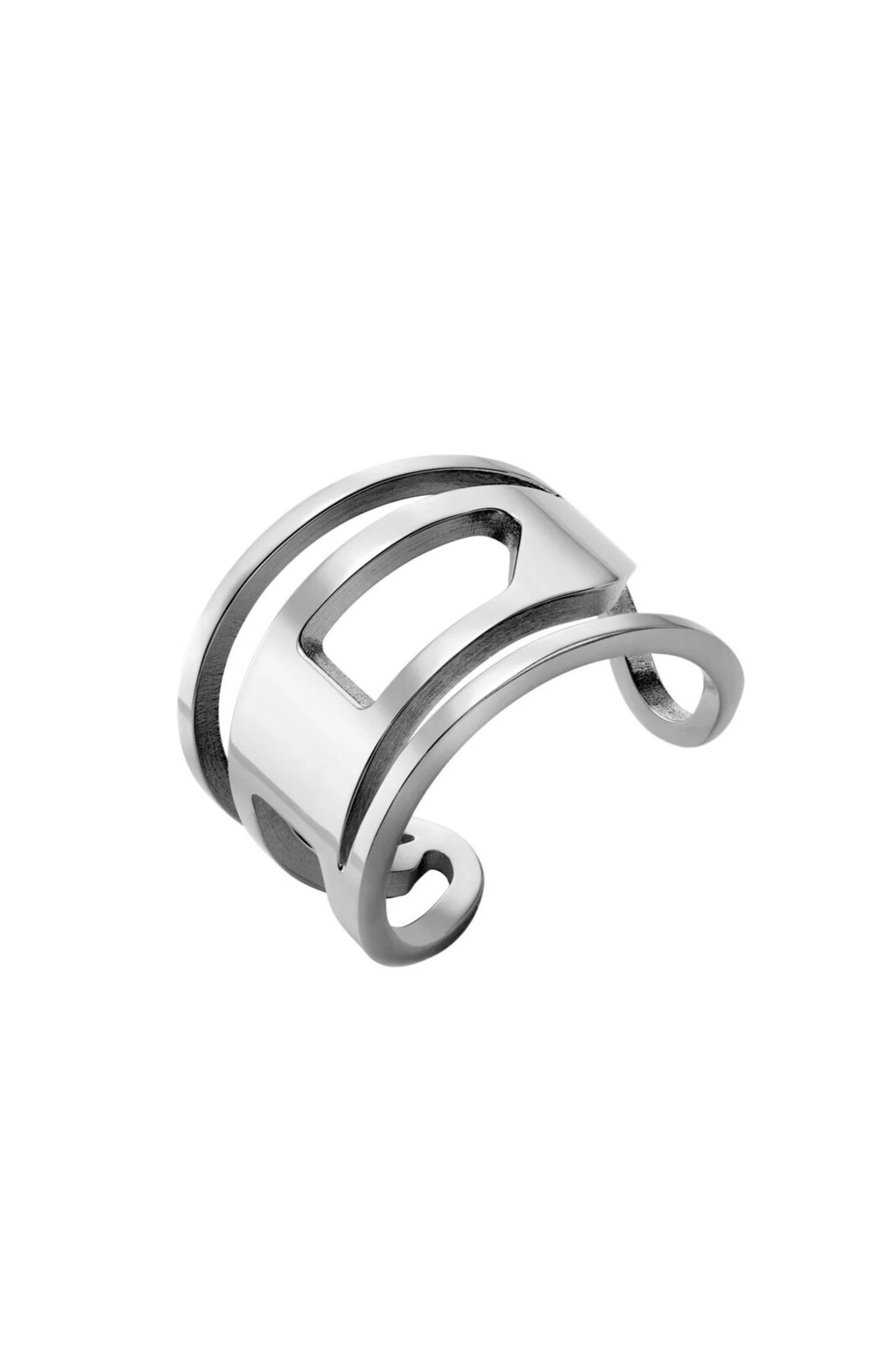 Diesel Štýlový otvorený prsteň z ocele DX1548040 63 mm