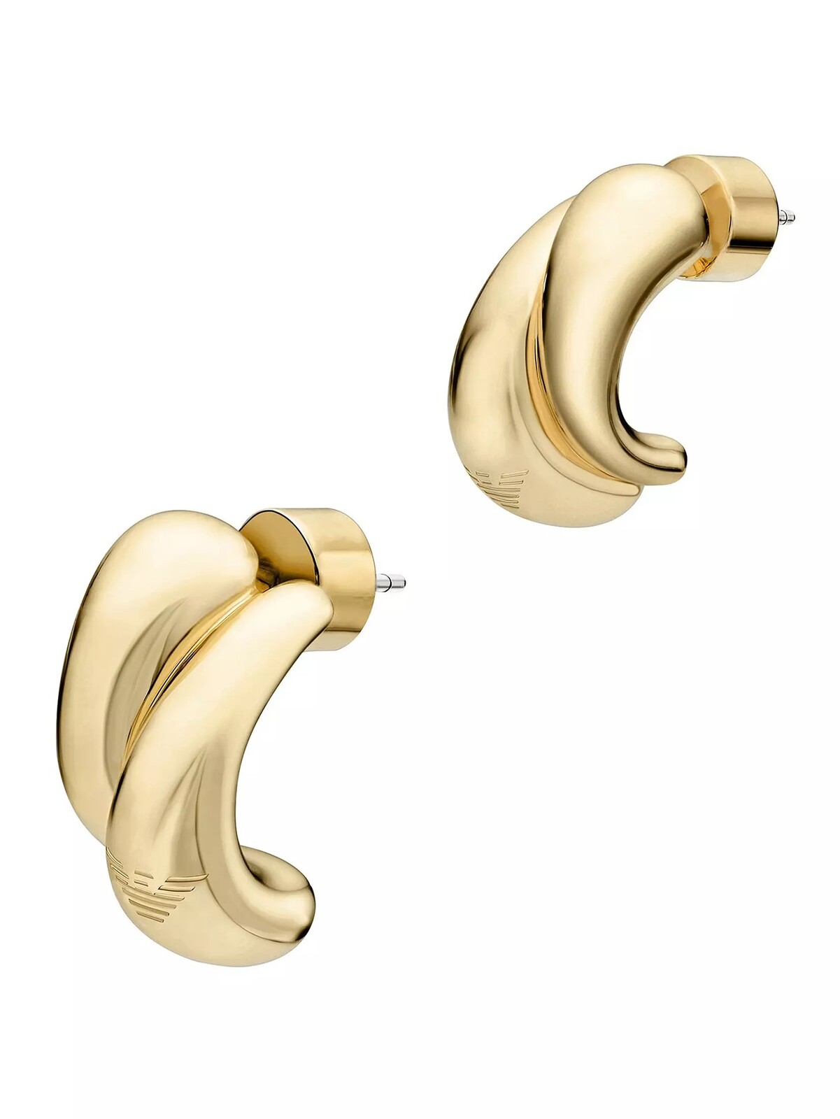 Emporio Armani Dizajnové pozlátené náušnice EGS3339710
