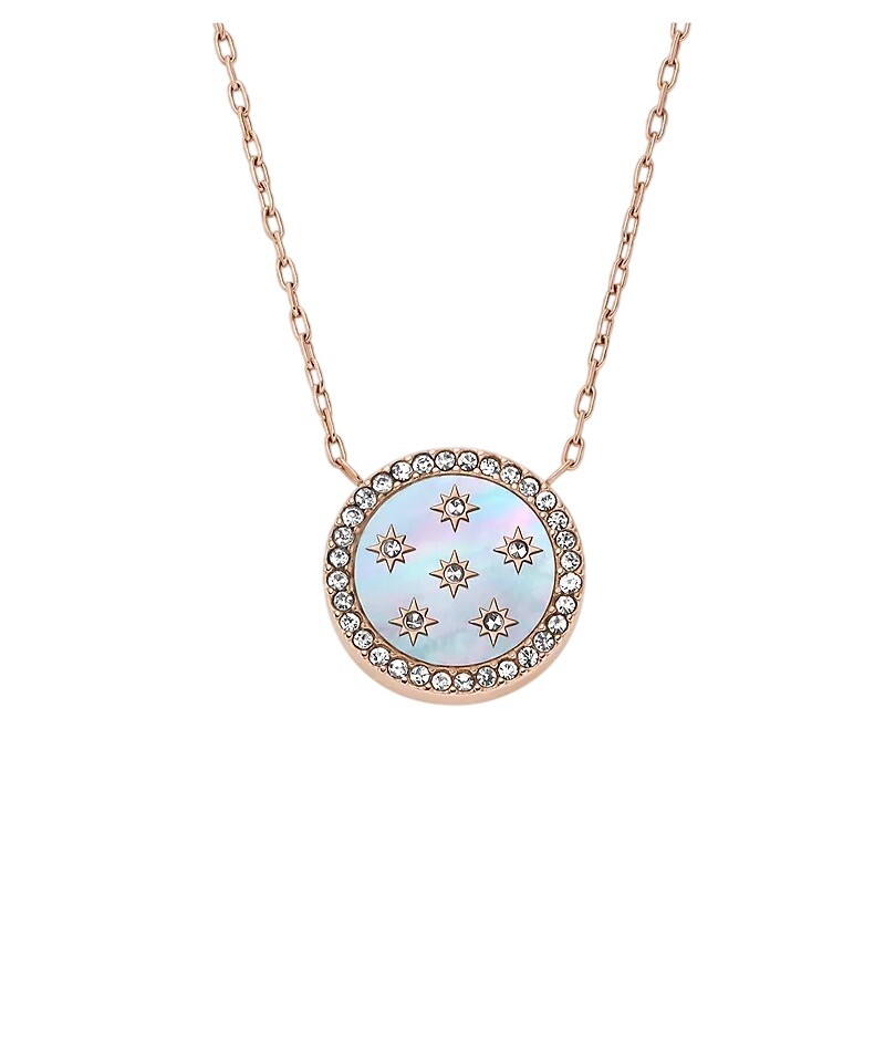Fossil Pozlátený náhrdelník s perleťou Mother of Pearl JF04936791