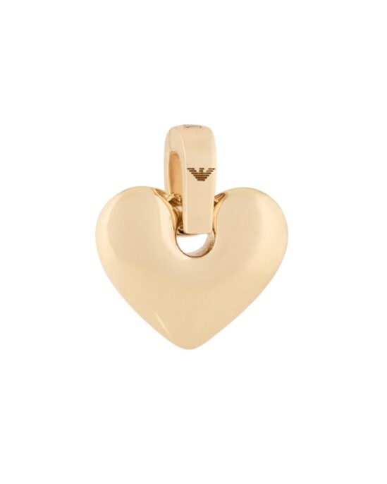 Emporio Armani Pozlátený srdiečkový prívesok Charm EGS3284710