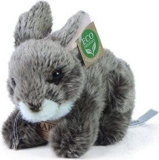 Rappa plyšový zajac tmavosivý 17 cm Eco-friendly