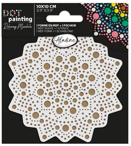 Aladine Súprava na bodkovanie 10 cm Mandala 1