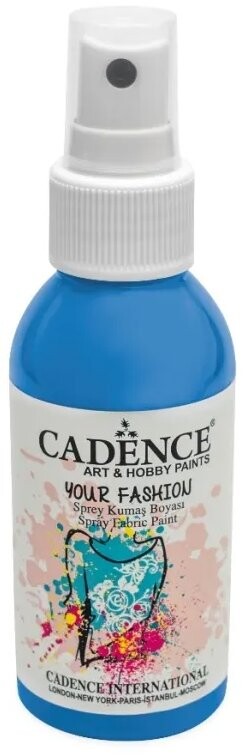 Cadence Farba na textil v spreji 100 ml, svetlá modrá