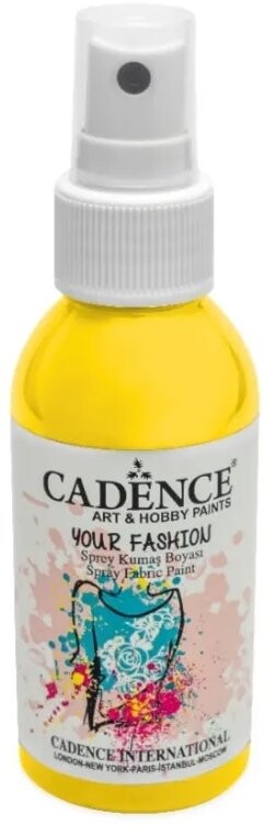 Cadence Farba na textil v spreji 100 ml, citrónová žltá