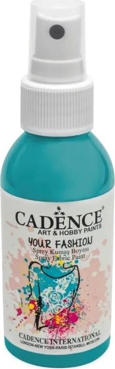 Cadence Farba na textil v spreji 100 ml, svetlá tyrkysová
