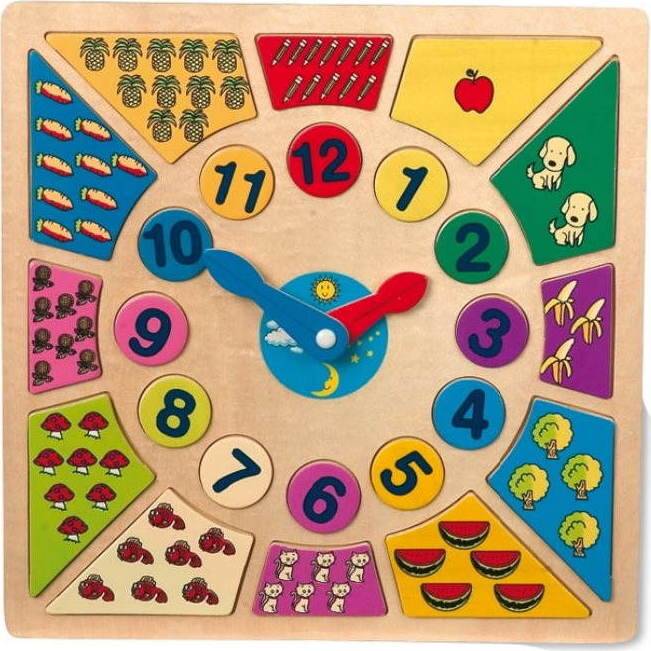 Vkladacie výukové puzzle – Nauč sa hodiny