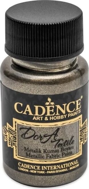 Cadence Metalická farba na textil 50 ml, antracitová