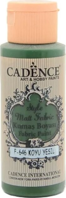 Cadence Farba na textil 59 ml, tmavá zelená