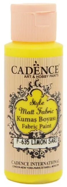 Cadence Farba na textil 59 ml, citrónová žltá