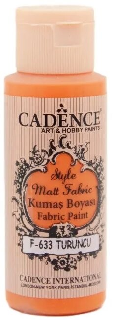 Cadence Farba na textil 59 ml, oranžová