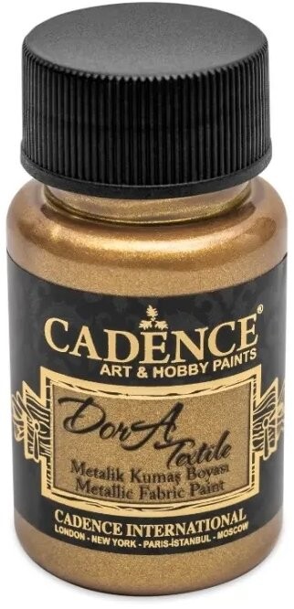Cadence Metalická farba na textil 50 ml, antická zlatá